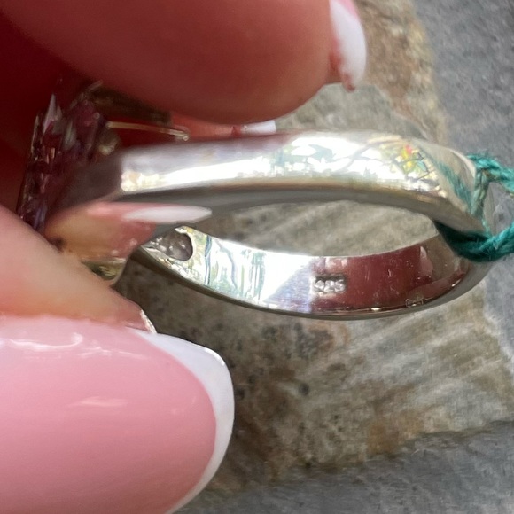 Pink CZ Sterling Silver Ring - Picture 6 of 10